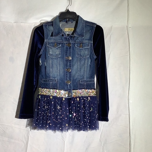 Hybrid & company Jackets & Blazers - Upcycled Hybrid & Company Denim Jacket Sz S
